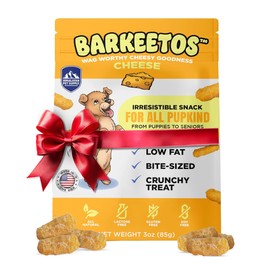Barkeetos Dog Treats, Crunchy and Cheesy Pet Snacks Made with Real Himalayan Cheese, Gluten Free, Grain Free, Lactose Free, Natural Dog Food for All Breeds and Sizes