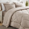CozyLux Queen Comforter Set with Sheets 7 Pieces Bed in