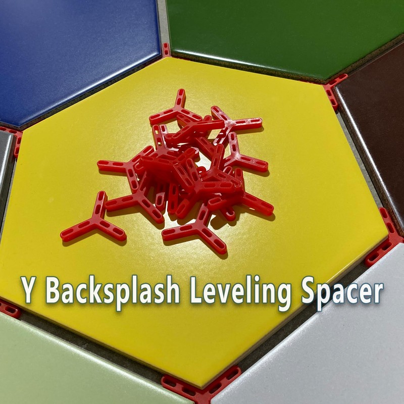 4.7mm (3/16") Hexagonal Tile Spacers 100 Pack Plastic Grout Spacers