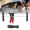 Portable Chainsaw Saw Chain Filing Guide Tool Metal Bar Mounted
