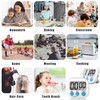 ZILLEEN Kitchen Timer Digital with Magnetic Back for Kids Classroom,