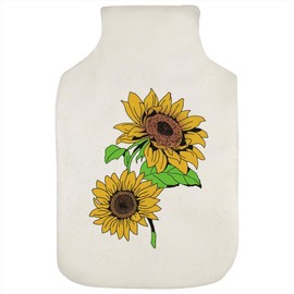 'Two Yellow Sunflowers' Hot Water Bottle Cover (HW00017447)