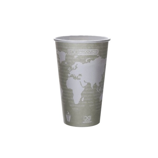 Eco-Products 1219187 World Art Renewable and Compostable Hot Cups