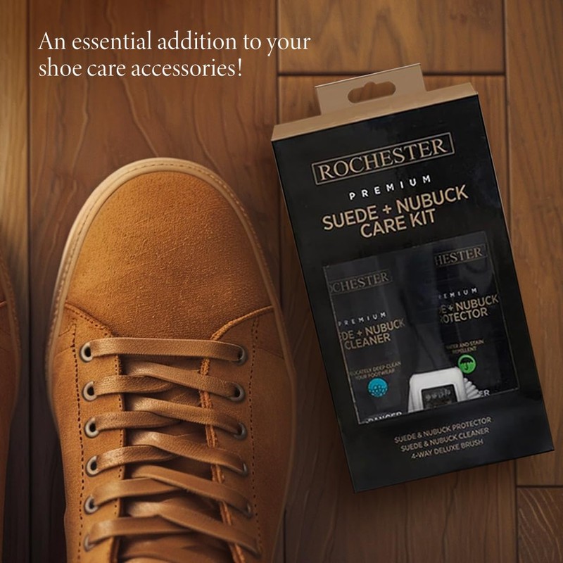 Rochester Premium Suede + Nubuck Care Kit, Shoe Cleaner Assortment