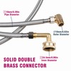 Dishwasher Installation Kit, 3/8 Inch Compression, 3/8 Inch MIP Elbow,