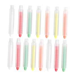 jojofuny 3 Boxes Water Soluble Chalks with Comfortable Grip Holders Portable and Convenient Drawing Chalks for Blackboard and Various Surfaces Multi Use Colorful