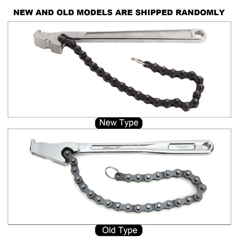 Chain Wrench High Hardness Surface Polished ChromePlated Chrome Vanadium Steel