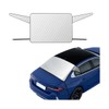 Zpana Car Magnetic Rear Windshield Snow Cover, Vehicle Rear Window
