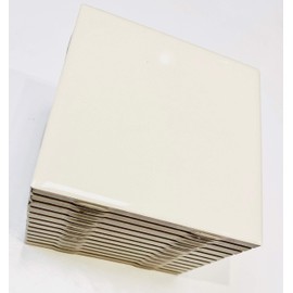 Squarefeet Depot 4x4 Almond 0135 Glossy Finish Ceramic Subway Tile for Shower Walls Backsplash Made in USA (12.5SF Full Box 100 Pieces)