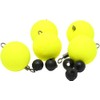 FTM Pilot Pegs Yellow Diameter 15 mm / Pack of 5 Pilot Ball with Integrated Swivel Pilot Trout Float