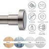 EBOATOP Shower Curtain Rod Tension- Never Rust No Drill Non-Slip