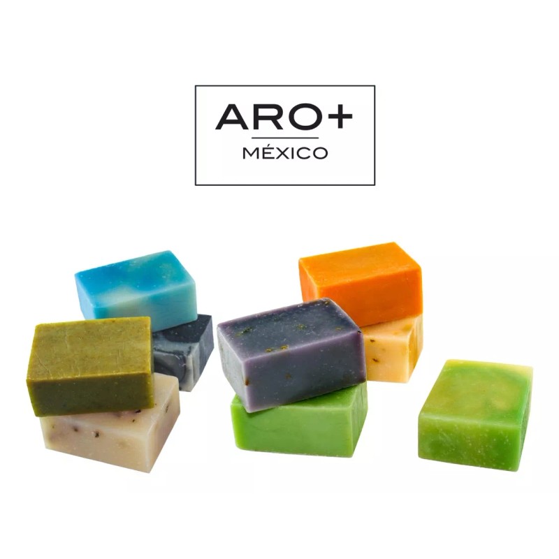 Aro+ Jabones Artesanales Barra Biodegradable Con Aceite Esencial