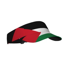 Palestine Flag Visor Cap Sun Hat for Women Men Teens for for Sports, Beach, Tennis, Golf, Running & Hiking