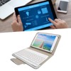 Tablet Cover Set with White Bluetooth Keyboard Protective Case Holder