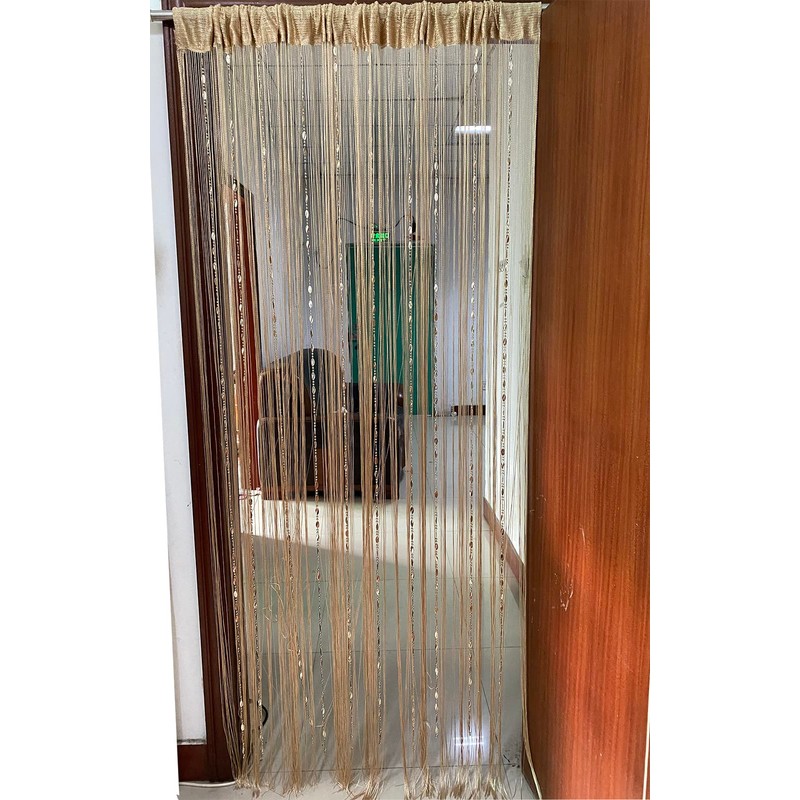 ZiDeTang Button Beaded Door Curtain Fringe Tassel Living Room Divider