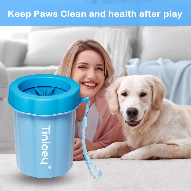 Tinioey Dog Paw Cleaner for Dogs, Dog Paw Washer, Muddy