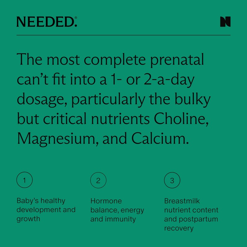 Needed. Multivitamin for Prenatal | Prenatal Multi Essentials Capsule -