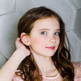 Initial Stud Earrings for Girls, 14K Gold Plated Sterling Silver Post Cubic Zirconia Stud Earrings, Hypoallergenic Earrings for Women Girl Gifts(O)