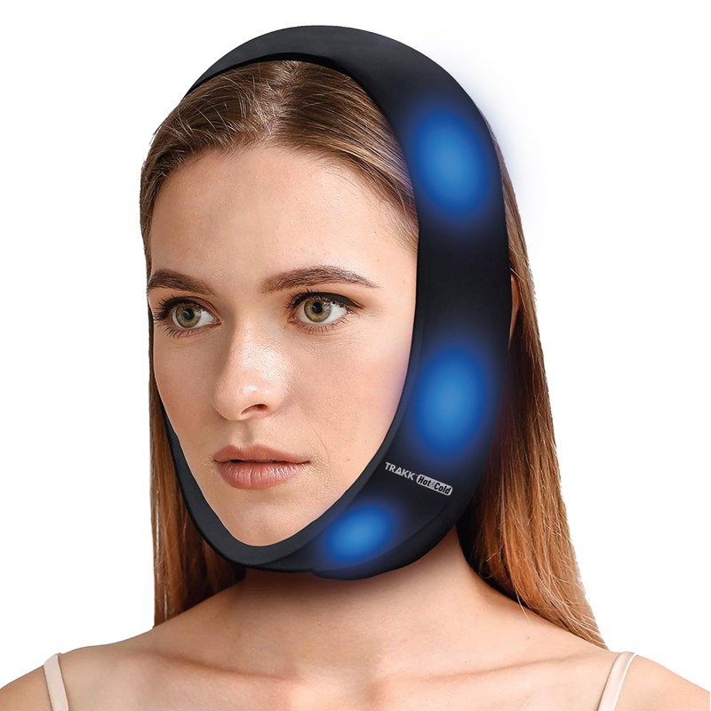 TRAKK ICE Teeth Ice Pack Head Wrap for Chin, Oral,