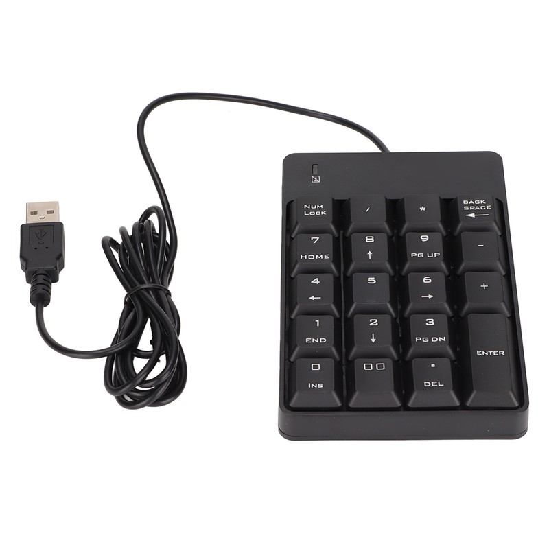Number Pad Wired 19 Key USB Interface Drive Free Portable