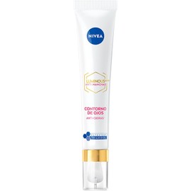 NIVEA Luminous630 Anti-Manchas Contorno de Ojos Anti-Ojeras (15 ml) - Enriquecido con Ácido Hialurónico y Cafeína para una Piel Luminosa sin Ojeras.