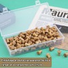 150 Pieces Wooden Thumbtacks Decorative Push Pins Marker Pen for