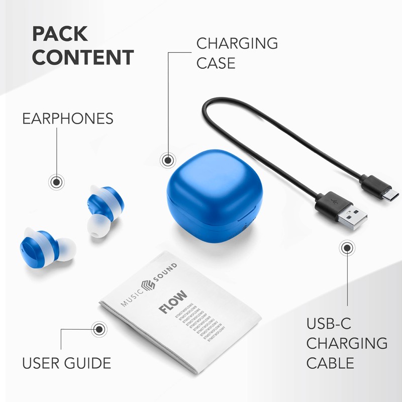Music Sound - Flow - Wireless In-Ear Bluetooth Headset -