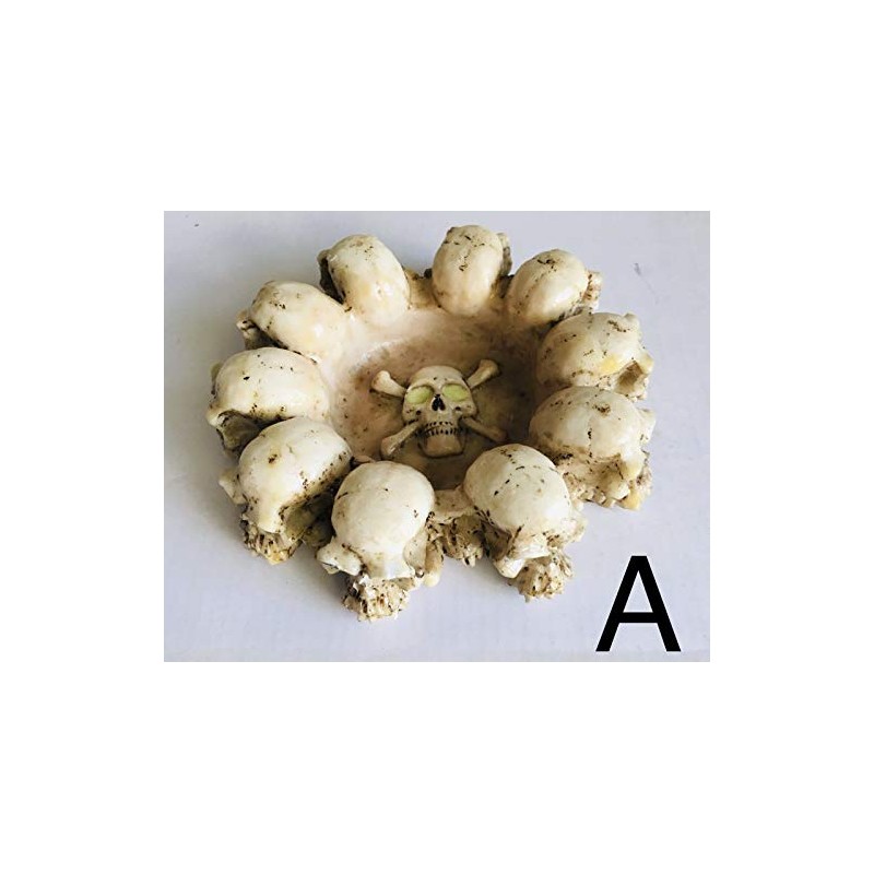 Ashtray Skull Eye Glow In The Dark (one Single pc)