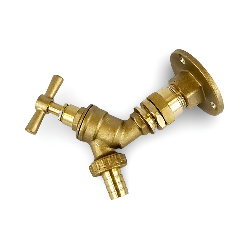 Outdoor Garden Tap 1/2" with Flange Mount Kit for 15mm