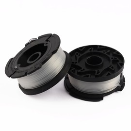 lvzhen 2Pcs Strimmer Wire Compatible for Black and Decker | 30FT Heavy Duty Strimmer Wire | Round Φ1.6mm Strimmer Spool Line Replacement for BLACK+DECKER Models AF-100/AF-100-3ZP/AF-100-BKP