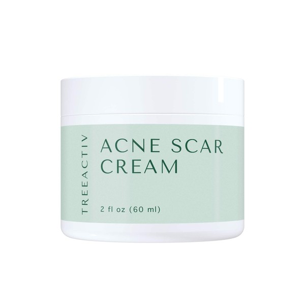 TreeActiv Acne Scar Cream 2 fl oz (60 ml), Advanced Anti Blemish Treatment for Face and Body, Topical Facial Corrector for Post Acne Marks and Dark Spots, Banish Old and New Scars