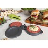 Dexam 2-Piece Stuffed Burger Press, Grey