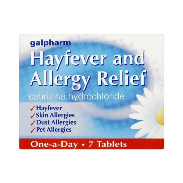 Galpharm Hayfever and Allergy Relief 7 Tablets - Pack of 10