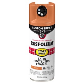Rust-Oleum 393368 Stops Rust Custom Spray 5-in-1 Spray Paint, 12 oz, Satin Turmeric