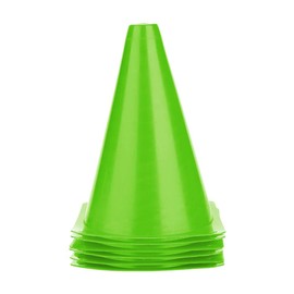 Alomejor 6pcs Football Training Cone Plastic Football Barriers for Training Football & Dog Training 18 cm 5 Colours to Choose From