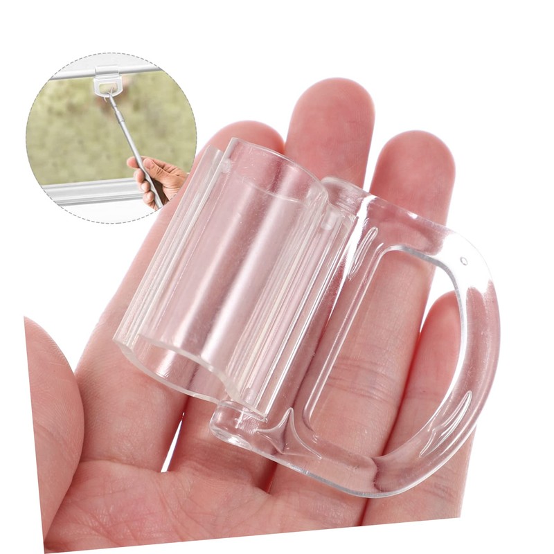 DOITOOL 10pcs Roller Window Shades Pull Transparent Handle Blinds Pulls
