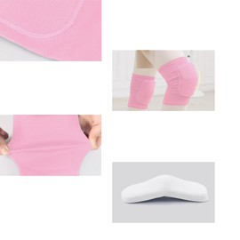 BNPHSIN 1 Pairs Stretchy Dance Knee Pads, Breathable Knee Brace Supports Knee Protector, Full Pink Soft Brace Breathable Sleeve Protective for Dance Volleyball Football Yoga Tennis Cycling Jogging