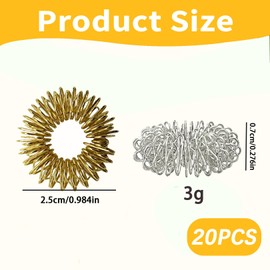 20 Stück Akupressur Ring,Akkupressurringe,Anti Stress Ring,Massageringe für Finger,Fingermassagering,Akupunktur Ring,Akupressurring,Arthrose Ringe für Durchblutung und Linderung von Gelenkschmerzen