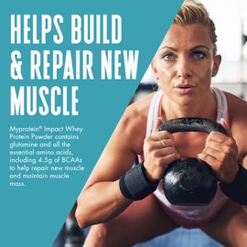 Myprotein Myprotein - Impact Whey Protein Powder - Flavored Drink Mix - Daily Protein Intake for Superior Performance - Unflavored 5.5 lbs, 100 Serving