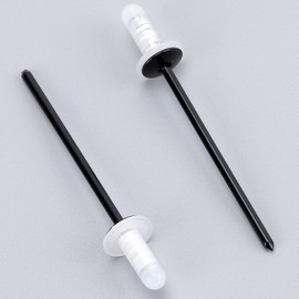 OAUTOO 20pcs Windshield Side Molding Aluminum Rivet (Black) with Plastic Cap for Toyota 90269-04053 Land Cruiser & LX470 1998-2007