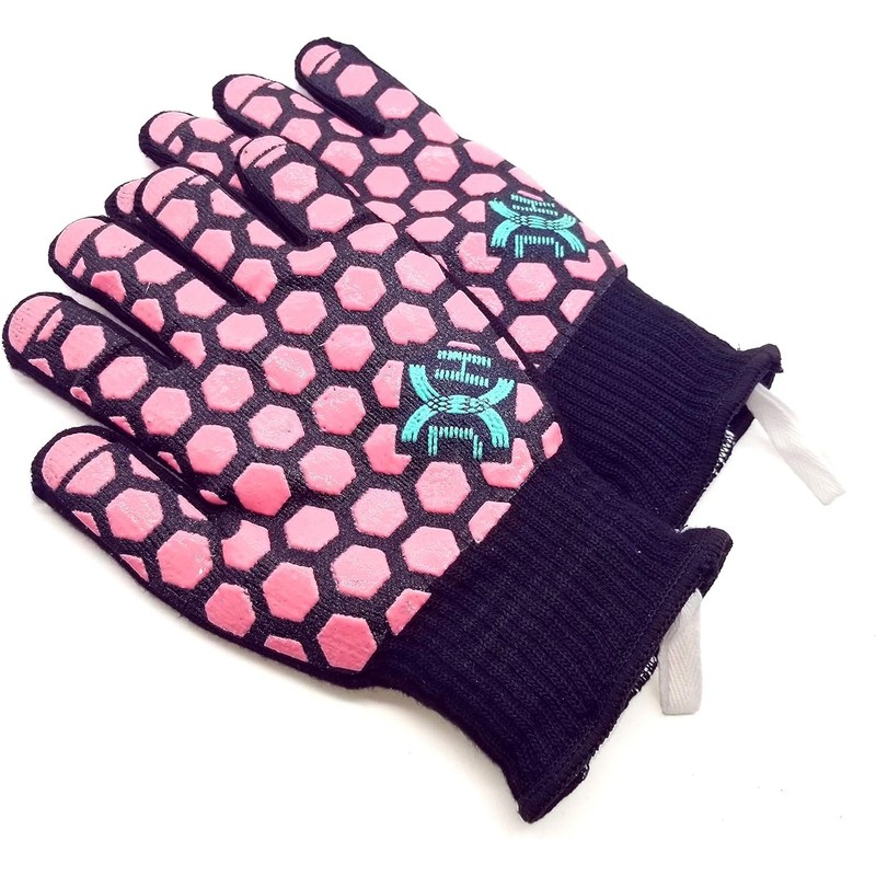 J H Heat Resistant Oven Glove:EN407 Certified 932 °F, 2
