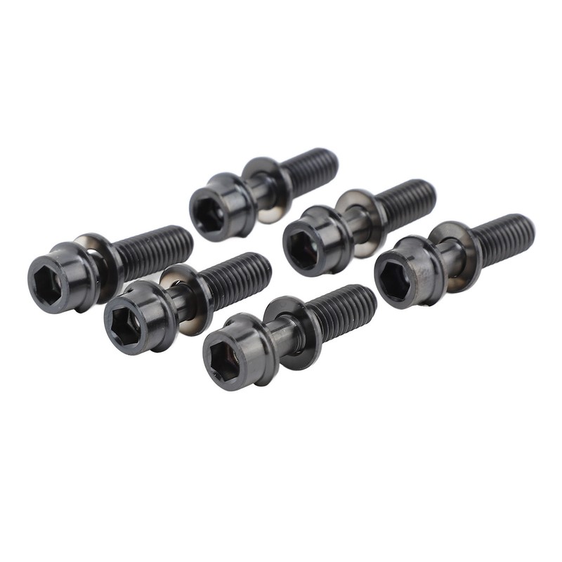 6Pcs Bike Screws Bolts Set Mountain Bicycle Handlebar Stem Ti