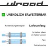 ULROAD 2 x Wall Mount CO2 Bottles Compatible with Sodastream