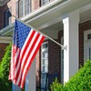 LOMETY Stainless Steel Heavy Duty Flag Pole Holder，Wall Mount House
