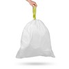 NINESTARS NSTB-6-30 Extra Strong White Trash Bag w/Drawstring Closure, 6