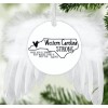 Handmade Angel Wing Feather Western Carolina Strong Christmas Tree Ornament