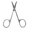 ELLE PARIS High-quality round blade safety nose scissors, 1 piece, silver / ELLE PARIS 고급 둥근날 안전 코가위, 1개, 실버