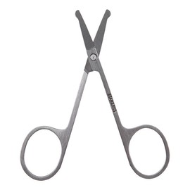 ELLE PARIS High-quality round blade safety nose scissors, 1 piece, silver / ELLE PARIS 고급 둥근날 안전 코가위, 1개, 실버