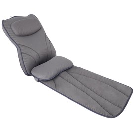 Extra Long Thick Full Body Bath Pillow for Tub with Lumbar Pillow- Luxury 4D Air Mesh Bathtub Pillow with Head, Shoulder & Back Support, Non-Slip Bath Cushion with Suction Cups, Fits All Tubs-Gray