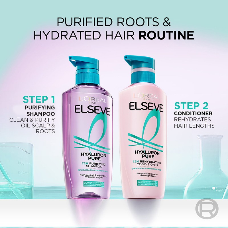 L'Oréal Paris L'Oreal Paris Elseve Hyaluron Pure 72H Purifying Shampoo